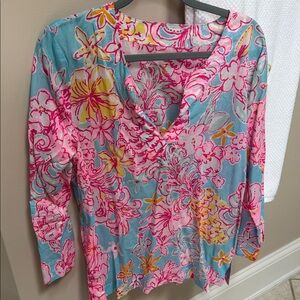 Lily Pulitzer tunic top EUC XLarge